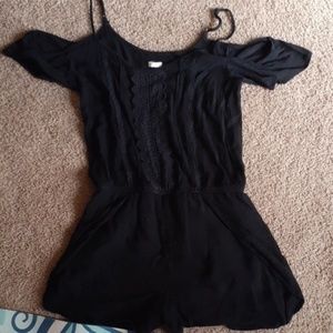 Cold shoulder romper